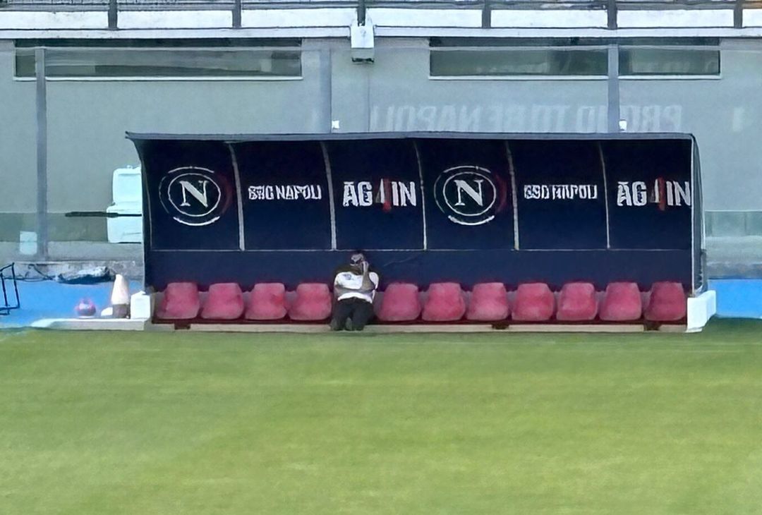 Manna (al telefono) e ADL assistono all’allenamento del Napoli – LA FOTOGALLERY - immagine 3