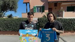 Consegna speciale per Gutierrez e Beukema: i due azzurri versione Simpson – LE FOTO