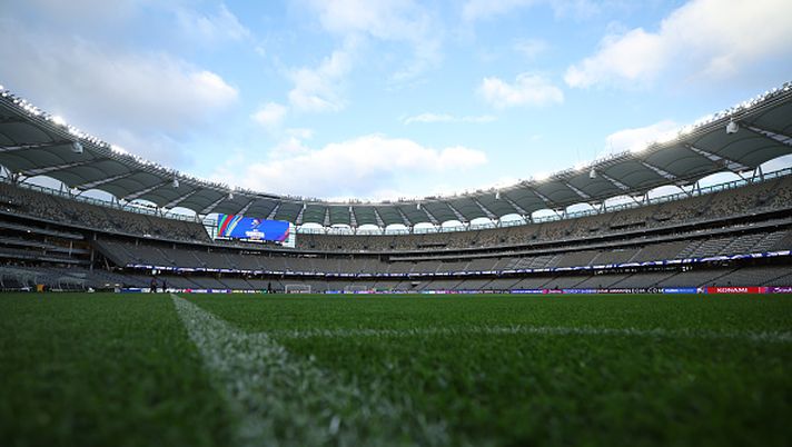 PERTH, AUSTRALIA - JUNE 05: A general view ahead of the 2026 FIFA World Cup Round Three AFC Asian Qualifier match between Australia Socceroos and Japan at Optus Stadium on June 05, 2025 in Perth, Australia. (Photo by Robert Cianflone/Getty Images) Milan-Como