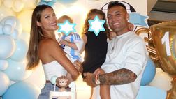 Primo compleanno per Theo, il figlio di Lautaro. La mamma: “Sei il nostro terremoto”