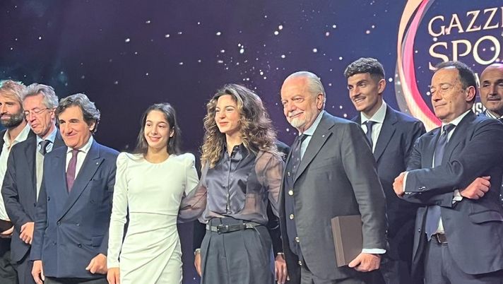 FOTO Gazzetta Sports Awards, De Laurentiis a pranzo con Spalletti e Manfredi - immagine 1