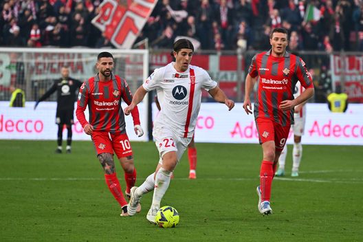 CREMONA, ITALY - JANUARY 14: Filippo Ranocchia of AC Monza competes during the Serie A match between US Cremonese and AC Monza at Stadio Giovanni Zini on January 14, 2023 in Cremona, Italy. (Photo by Marco M. Mantovani/Getty Images)