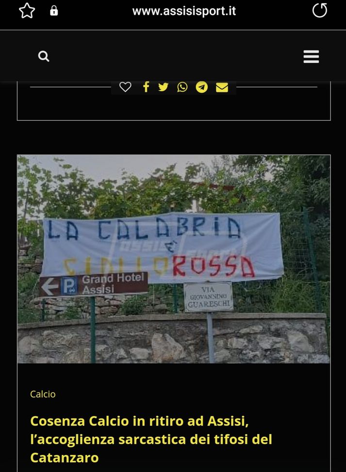 Scritte, Calabria “giallorossa” con i colori del Cosenza: è già derby…- immagine 2