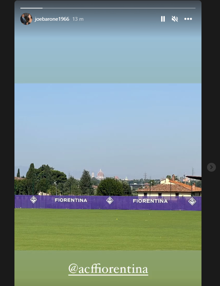 Campo di allenamento… con vista! La foto postata da Joe Barone- immagine 2