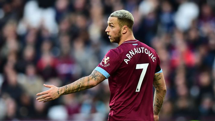LONDON, ENGLAND - NOVEMBER 03: Marko Arnautovic of West Ham United looks on during the Premier League match between West Ham United and Burnley FC at London Stadium on November 3, 2018 in London, United Kingdom. (Photo by Alex Broadway/Getty Images) Inter Atletico Madrid