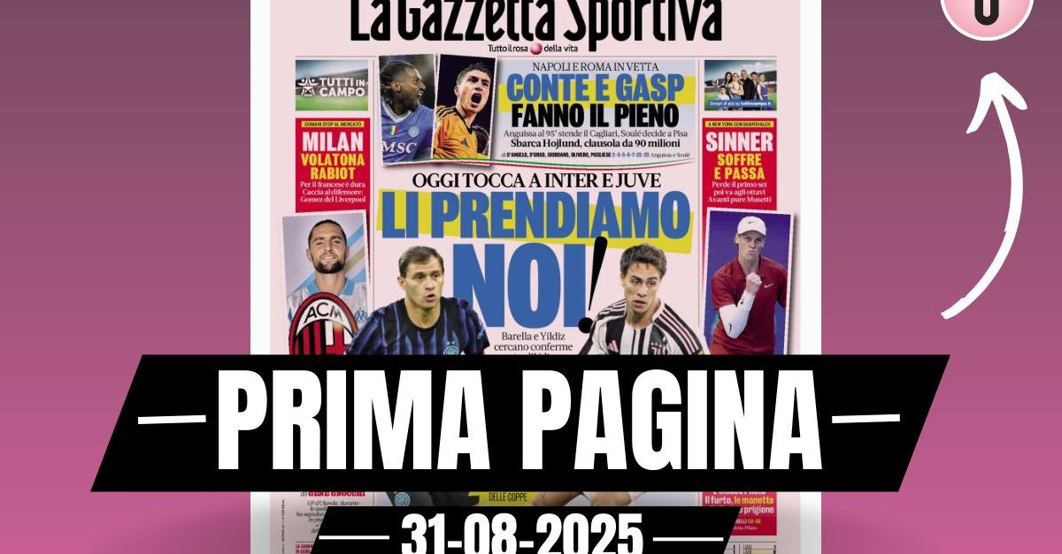 Prima pagina Gazzetta dello Sport: “Milan, volatona Rabiot” Prima pagina Gazzetta dello Sport: “Milan, volatona Rabiot”
