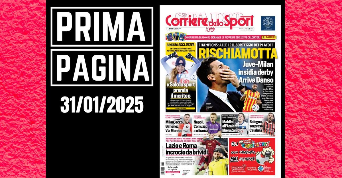 Prima pagina Corriere dello Sport: “Rischia Thiago Motta”