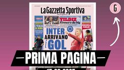 Prima pagina Gazzetta dello Sport: “Inter, arrivano i gol”