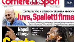 Il Napoli sui media: le prime pagine dei quotidiani di oggi