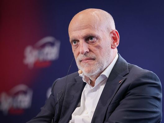 Monaco - 21 ottobre 2021: Javier Tebas, presidente della Liga. (Foto di Arnold Jerocki/Getty Images) Niente USA per Villarreal-Barcellona, Tebas: “Persa un’occasione importante”- immagine 3