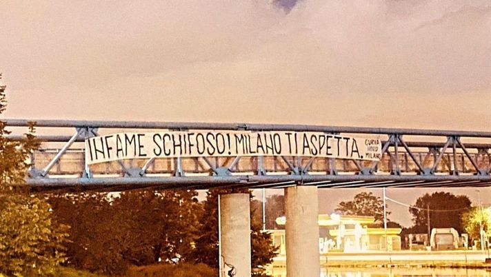 Lukaku, striscione della Curva Nord: “Infame schifoso! Milano ti aspetta” - immagine 1