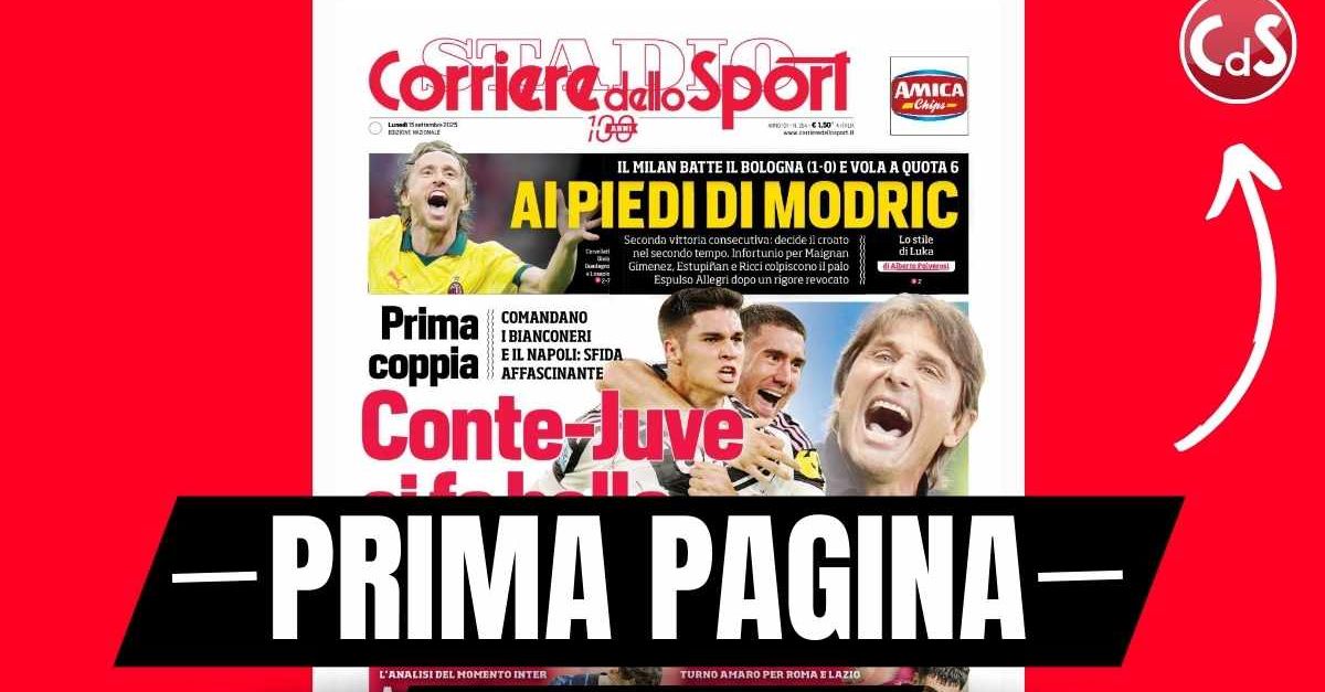 Prima pagina Corriere dello Sport: “Milan ai piedi di Modric” Prima pagina Corriere dello Sport: “Milan ai piedi di Modric”