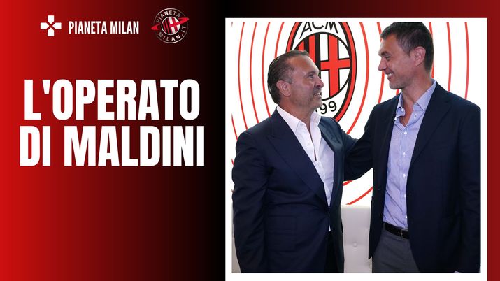 Paolo Maldini e Gerry Cardinale, direttore tecnico e proprietario del Milan (getty images)