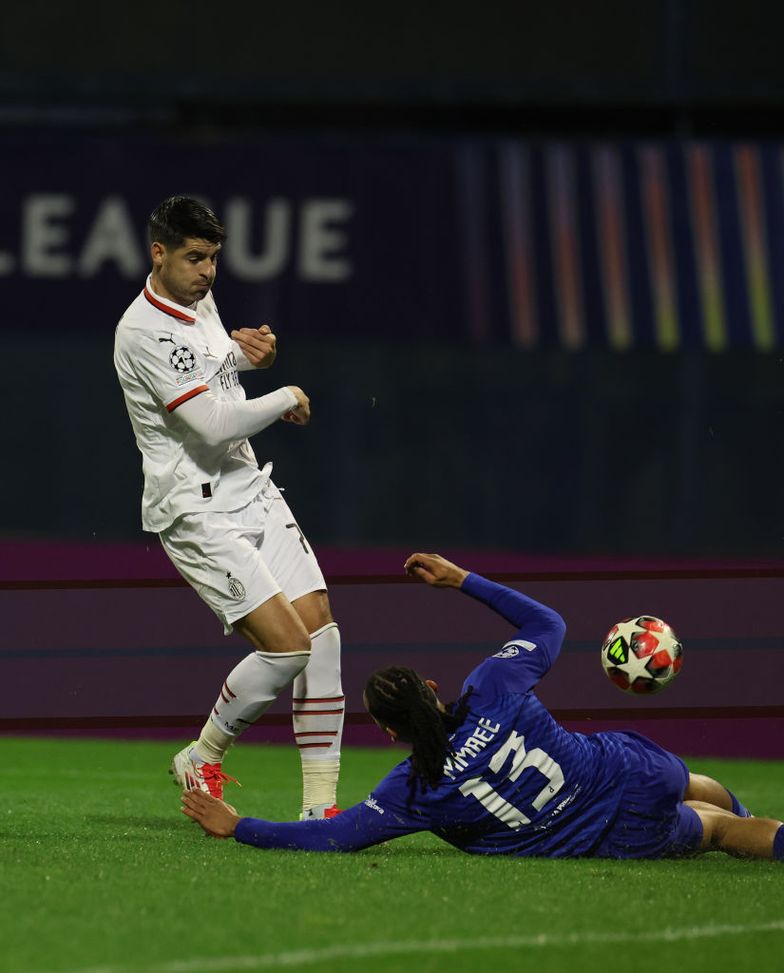 Alvaro Morata a Zagabria (Photo by Claudio Villa/AC Milan via Getty Images)  Zagabria, nessuna tensione fra Morata e il Mister- immagine 2