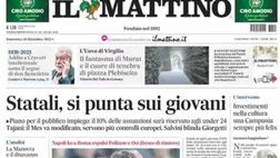 LA PRIMA PAGINA DE IL MATTINO: “Profondo rosso, Napoli ko a Roma”