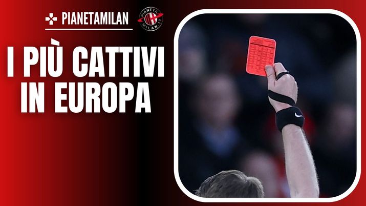 Cartellino rosso estratto dall'arbitro 06/03/2025 PianetaMilan.it