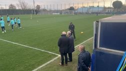 Lazio, anche Lotito e Fabiani assistono all’allenamento – VIDEO