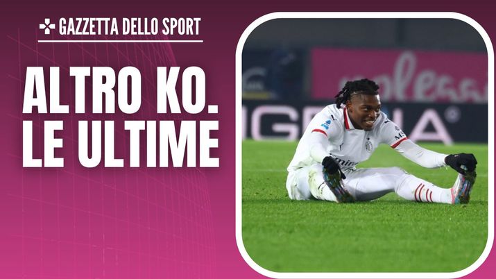 Infortunio Rafael Leao AC Milan Verona-Milan 0-1 Serie A 2024-2025