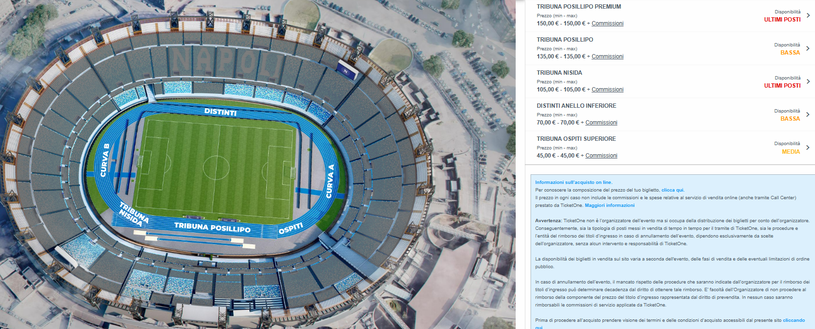 Napoli-Genoa, si avvicina il sold-out: restano pochi biglietti. I settori disponibili- immagine 2