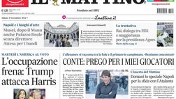 PRIMA PAGINA IL MATTINO OGGI: “Conte: Prego per i miei giocatori”