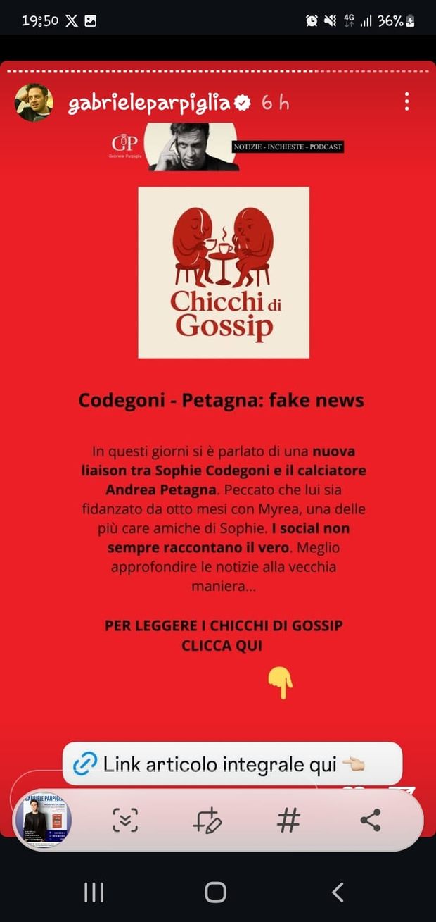 Parpiglia: “Relazione Codegoni-Petagna? Fake news. Peccato che…”- immagine 2