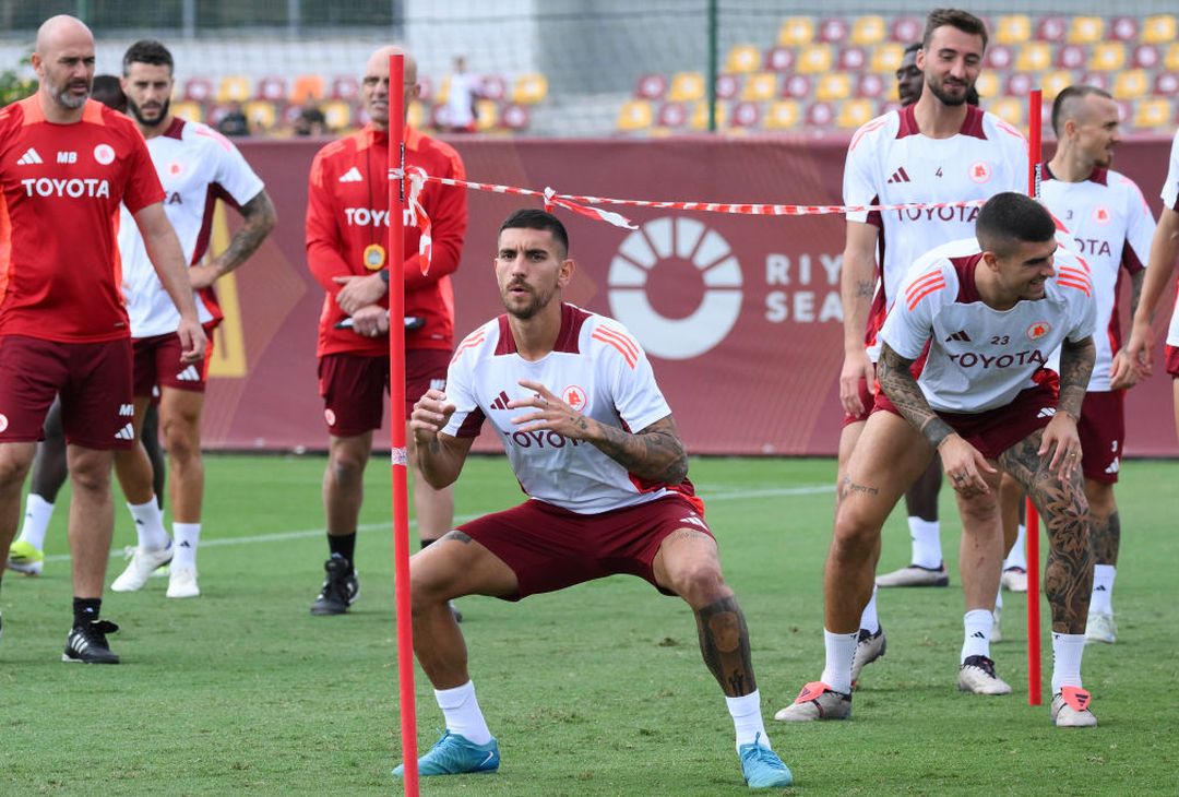 Roma, l’allenamento prima della partenza per la Svezia – FOTO GALLERY - immagine 13