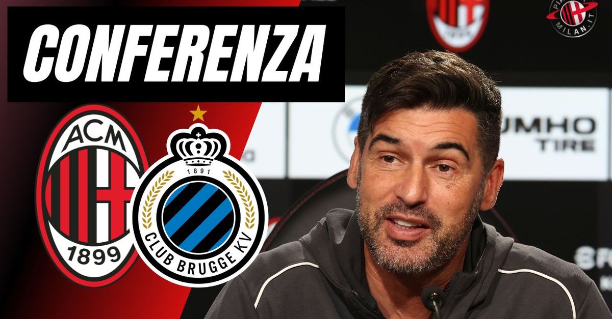 Milan Bruges, Fonseca: “Il cambio di Leao? Per me è normale. Su Camarda…”