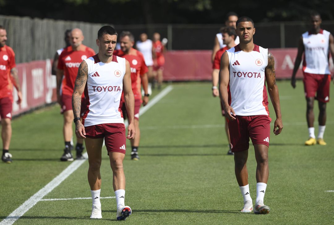 Roma, a Trigoria ritmo alto e la visita di Rocca – FOTO GALLERY - immagine 24