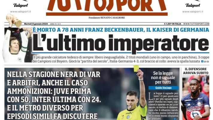 prima pagina tuttosport