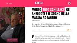 VIDEO: MORTE SCHILLACI, GLI ANEDDOTI E IL SOGNO DELLA MAGLIA ROSANERO