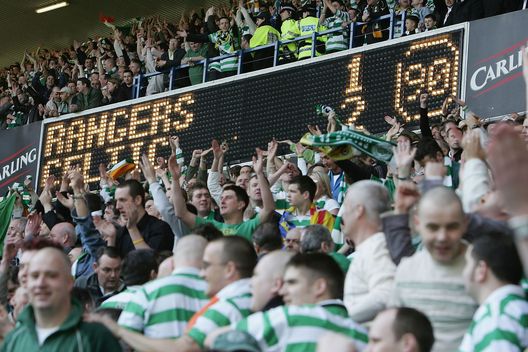 Tifosi del Celtic durante un Old Firm - Ph Getty Images