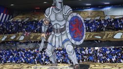 Rangers-Roma, atmosfera infuocata: coreografia provocatoria dei tifosi scozzesi