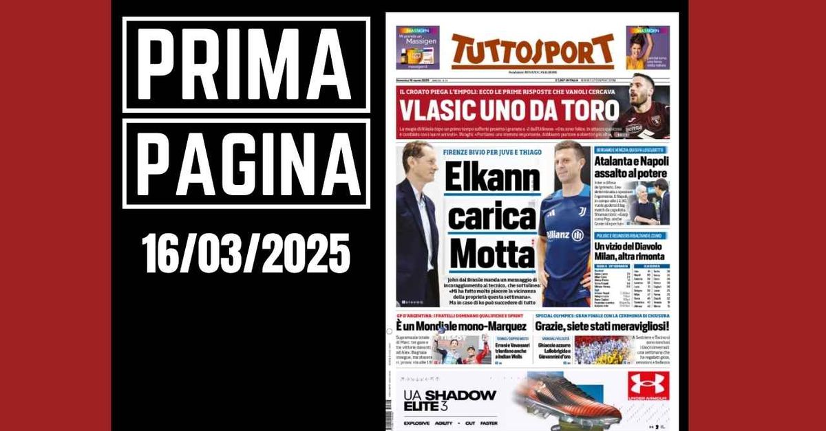 Prima pagina Tuttosport: un vizio del Diavolo. Milan altra rimonta