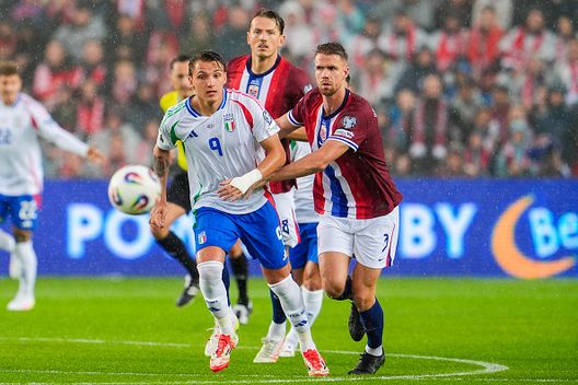 Mateo Retegui nella sfida disastrosa contro la Norvegia. (Photo by Lise Åserud / NTB / AFP) / Norway OUT (Photo by LISE ASERUD/NTB/AFP via Getty Images) Italia, Gravina alla presentazione di Gattuso: “Ecco perché abbiamo scelto lui”- immagine 3
