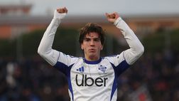 Cagliari-Como, botta alla coscia sinistra per Perrone: da valutare per la Roma