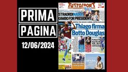 Prima pagina Tuttosport: “Juve, Thiago Motta firma. Botto Douglas Luiz”
