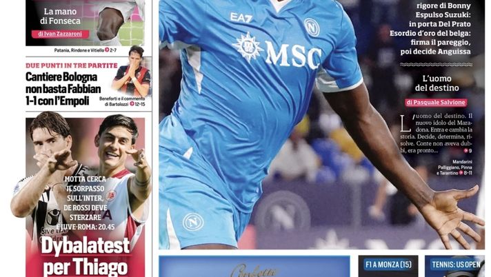 PRIMA PAGINA IL CORRIERE DELLO SPORT OGGI: “Napolerom!” - immagine 1