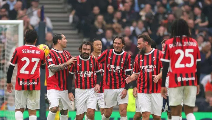 Spurs Legends-Milan Glorie, sorrisi, gol e grandi giocate
