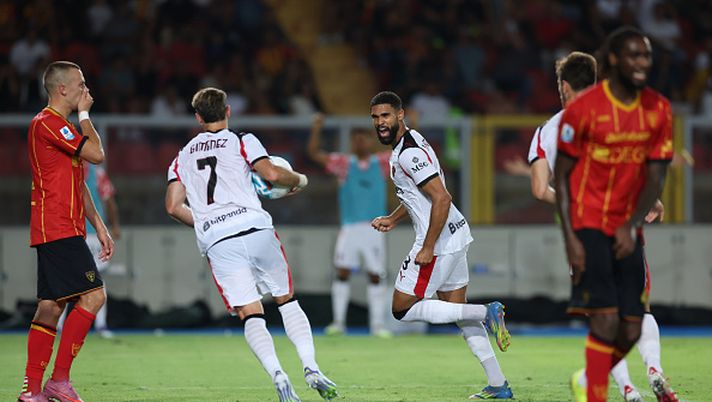 LECCE, ITALY - AUGUST 29: Loftus Cheek of AC Milan celebrates after scoring the goal during the Serie A match between US Lecce and AC Milan at Stadio Via del Mare on August 29, 2025 in Lecce, Italy. (Photo by Claudio Villa/AC Milan via Getty Images) Milan