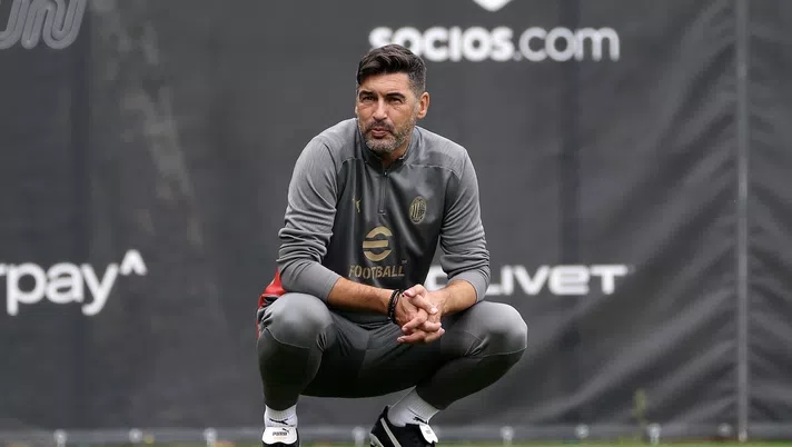 Paulo Fonseca AC Milan allenamento Milanello