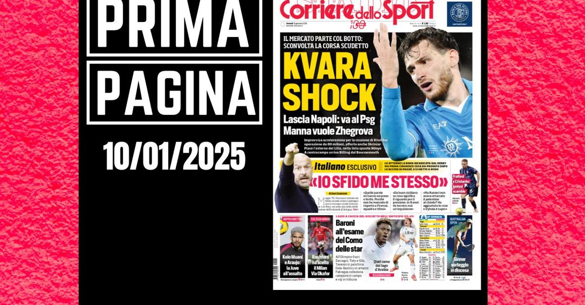 Prima pagina Corriere dello Sport: Rashford ha scelto il Milan. Via Okafor