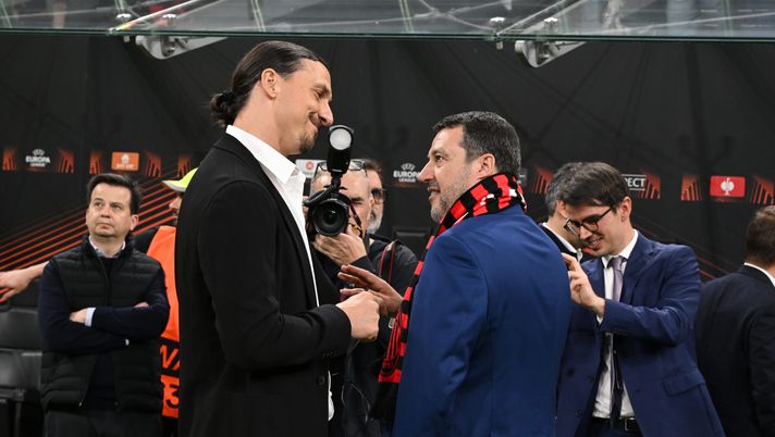 Matteo Salvini e Zlatan Ibrahimovic