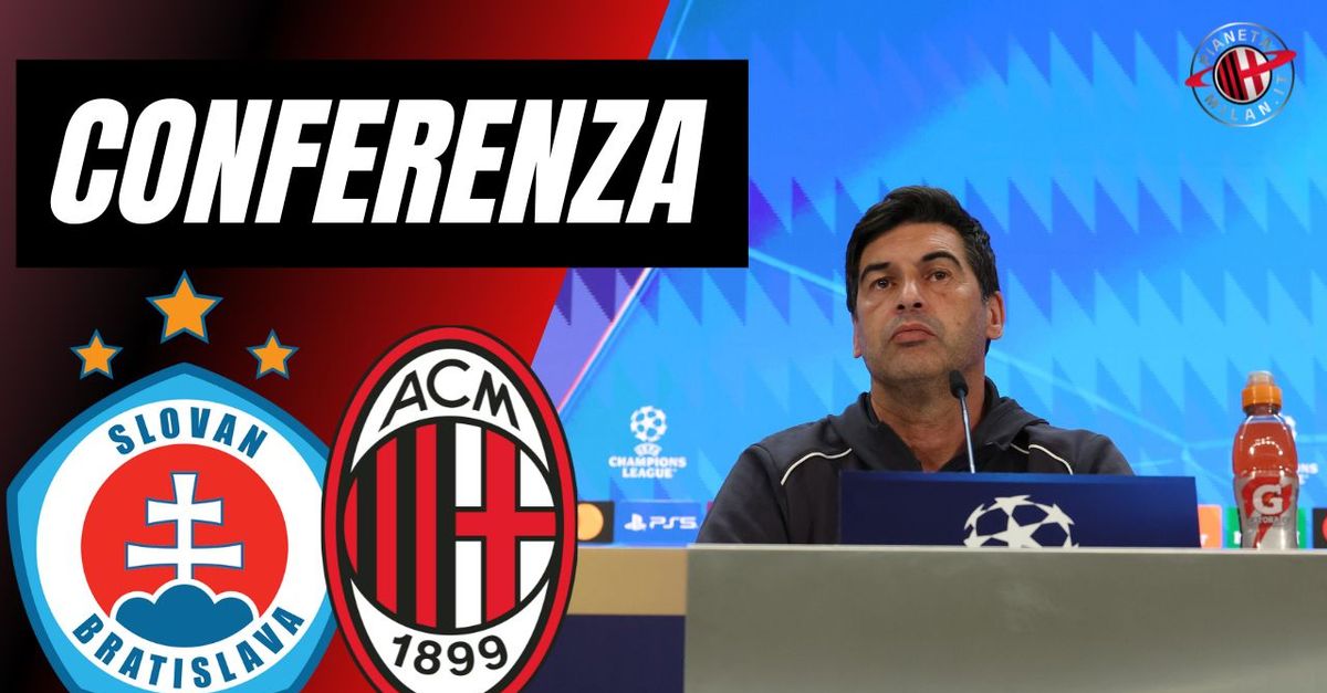 Slovan Bratislava Milan – Fonseca parla in conferenza stampa | LIVE NEWS