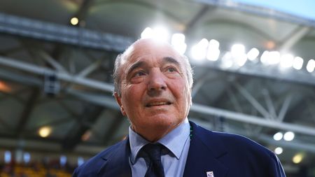 ATHENS, GREECE - MAY 29: Rocco Commisso, American Businessman and Owner of ACF Fiorentina, looks on prior to the UEFA Europa Conference League 2023/24 final match between Olympiacos FC and ACF Fiorentina at AEK Arena on May 29, 2024 in Athens, Greece. (Photo by Francois Nel/Getty Images)