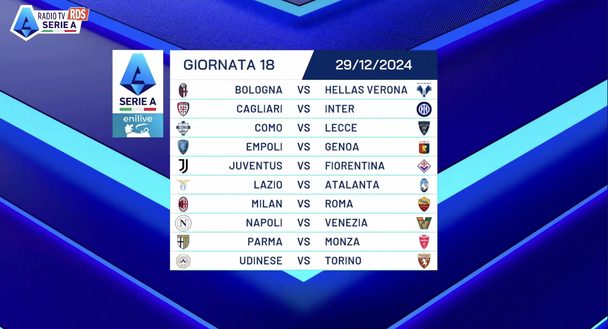 Ecco il calendario della nuova Serie A 2024-25, dalla 1a alla 38a: quando i derby e Juve-Napoli- immagine 19
