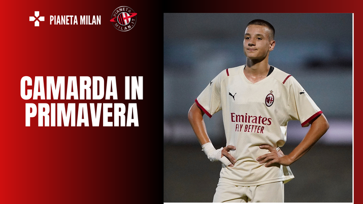 Francesco Camarda, giovane attaccante del Milan (getty images)