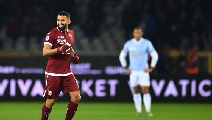 TURIN, ITALY - DECEMBER 21: Tomas Rincon of Torino FC celebrates after scoring the opening goal during the Serie A match between Torino FC and SPAL at Stadio Olimpico di Torino on December 21, 2019 in Turin, Italy. (Photo by Valerio Pennicino/Getty Images) rincon