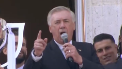 VIDEO / Ancelotti canta l’inno del Real Madrid nella parata per il titolo della Liga