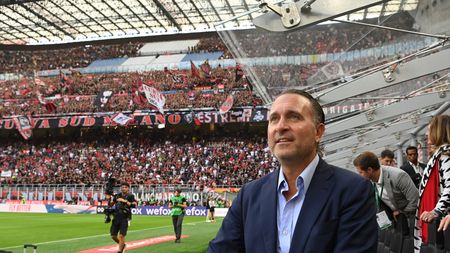 MILAN, ITALY - SEPTEMBER 03: Founder & Managing Partner at RedBird Capital Partners Gerry Cardinale looks on prior to the Serie A match between AC Milan and FC Internazionale at Stadio Giuseppe Meazza on September 03, 2022 in Milan, Italy. (Photo by Claudio Villa/AC Milan via Getty Images)