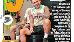 “9 d’oro, vale 110 milioni”: Olé dedica la prima pagina a Lautaro Martinez